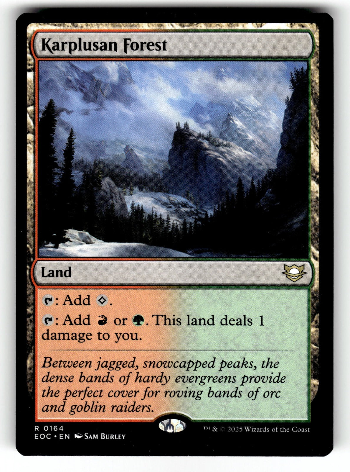 Karplusan Forest – 164 EOC: Commander: Edge of Eternities R NM