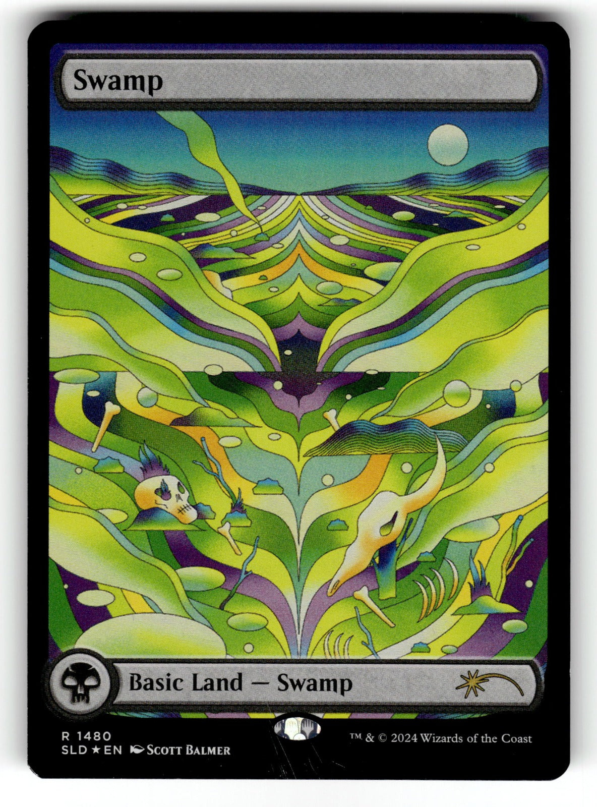 Swamp (Rainbow Foil) – 1480 SLD: Secret Lair Drop Series R Foil LP