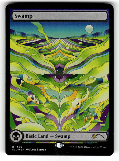 Swamp (Rainbow Foil) – 1480 SLD: Secret Lair Drop Series R Foil LP