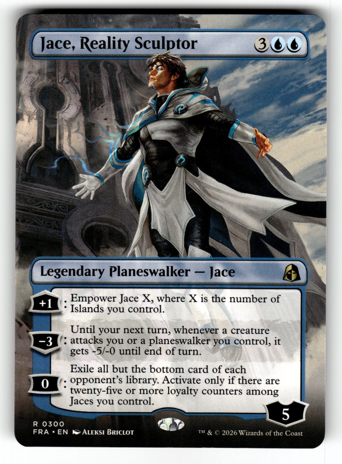 Jace, Reality Sculptor (Borderless) – 300 FRA: Reality Fracture R NM