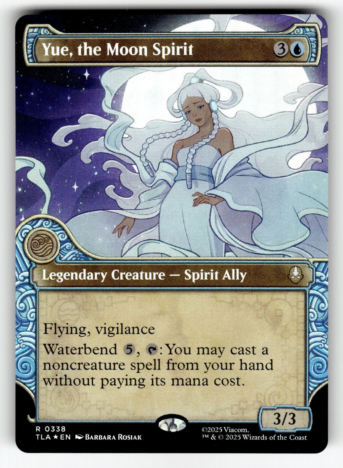Yue, the Moon Spirit (Showcase) – 338 TLA: Avatar: The Last Airbender R Foil NM