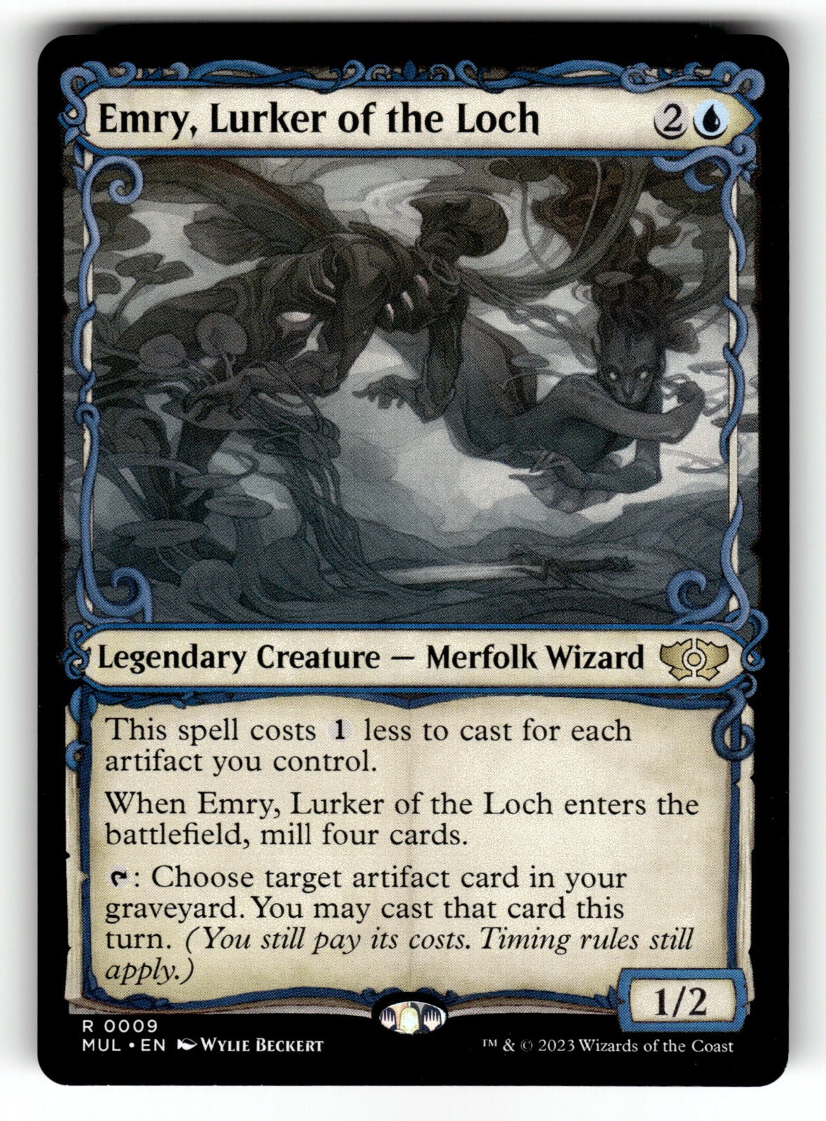 Emry, Lurker of the Loch – 9 MUL: March of the Machine: Multiverse Legends R NM