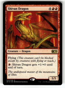 Shivan Dragon – 13 W16: Welcome Deck 2016 R NM