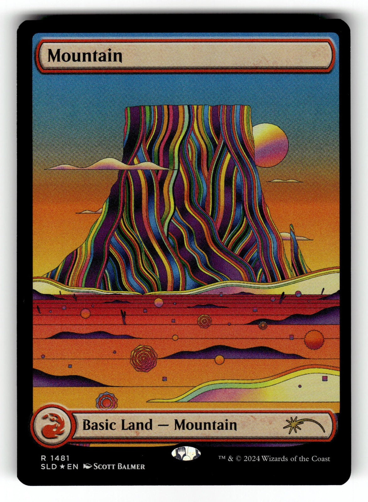 Mountain (Rainbow Foil) – 1481 SLD: Secret Lair Drop Series R Foil LP