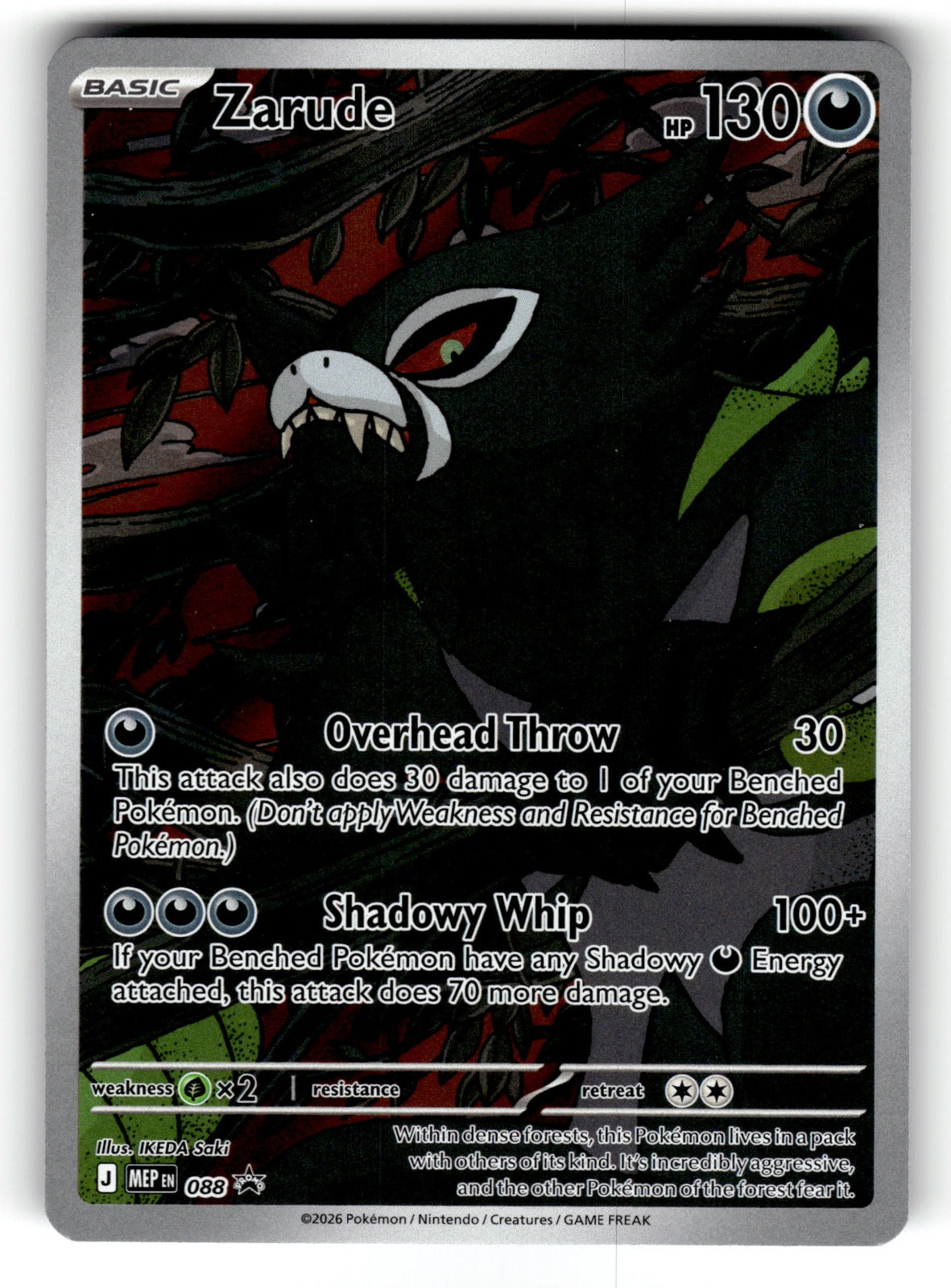 Zarude - – 088 MEP: ME: Mega Evolution Promo Promo Holo NM