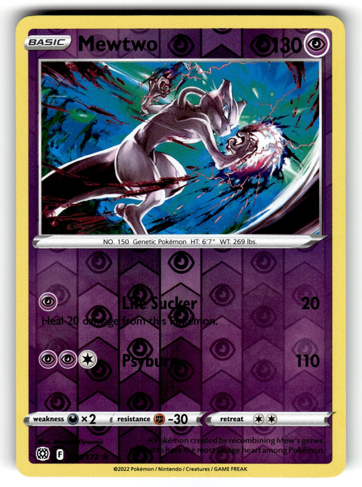 Mewtwo – 056/172 SWSH09: SWSH09: Brilliant Stars Rare Reverse Holo NM