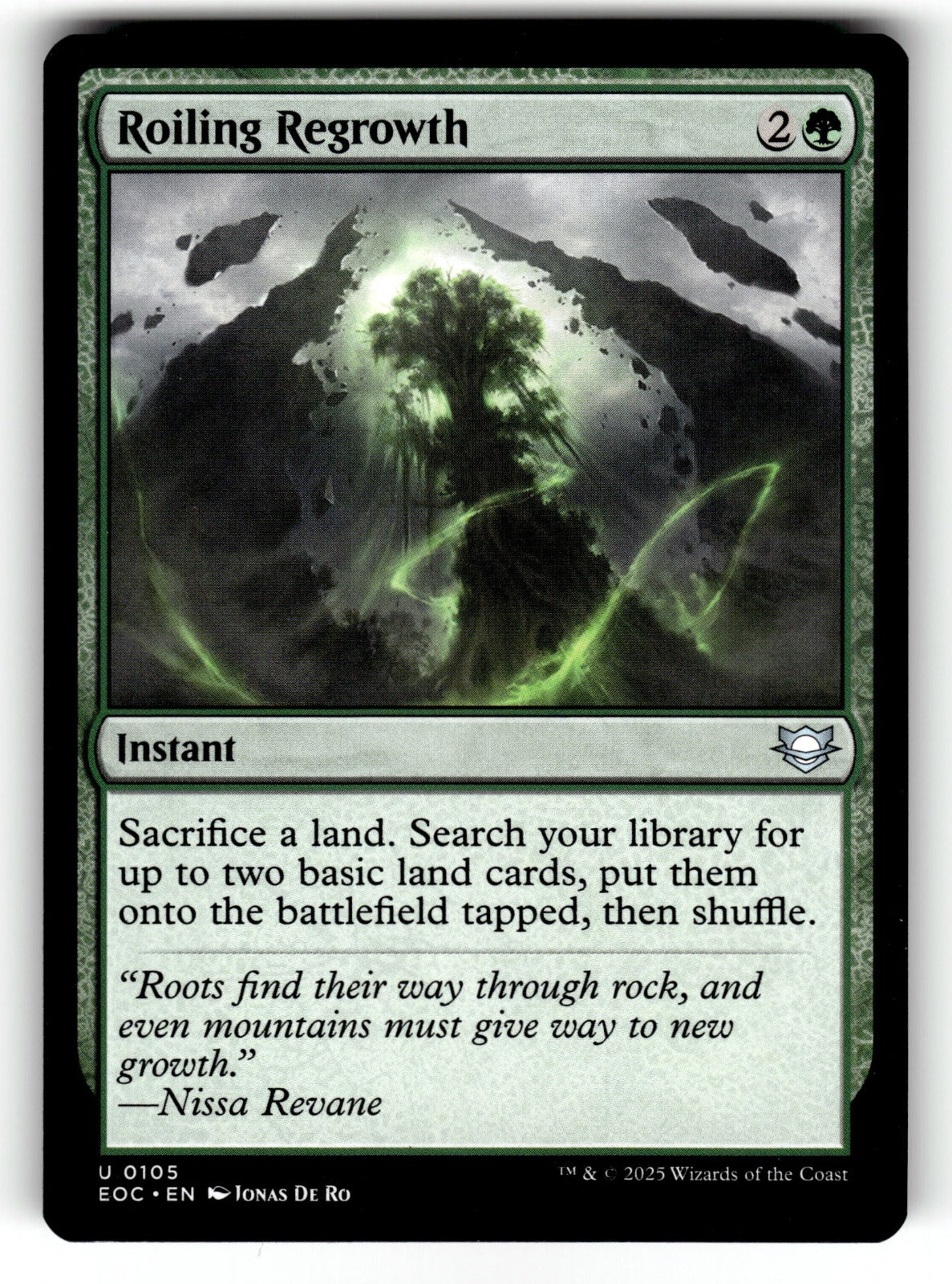 Roiling Regrowth – 105 EOC: Commander: Edge of Eternities U NM