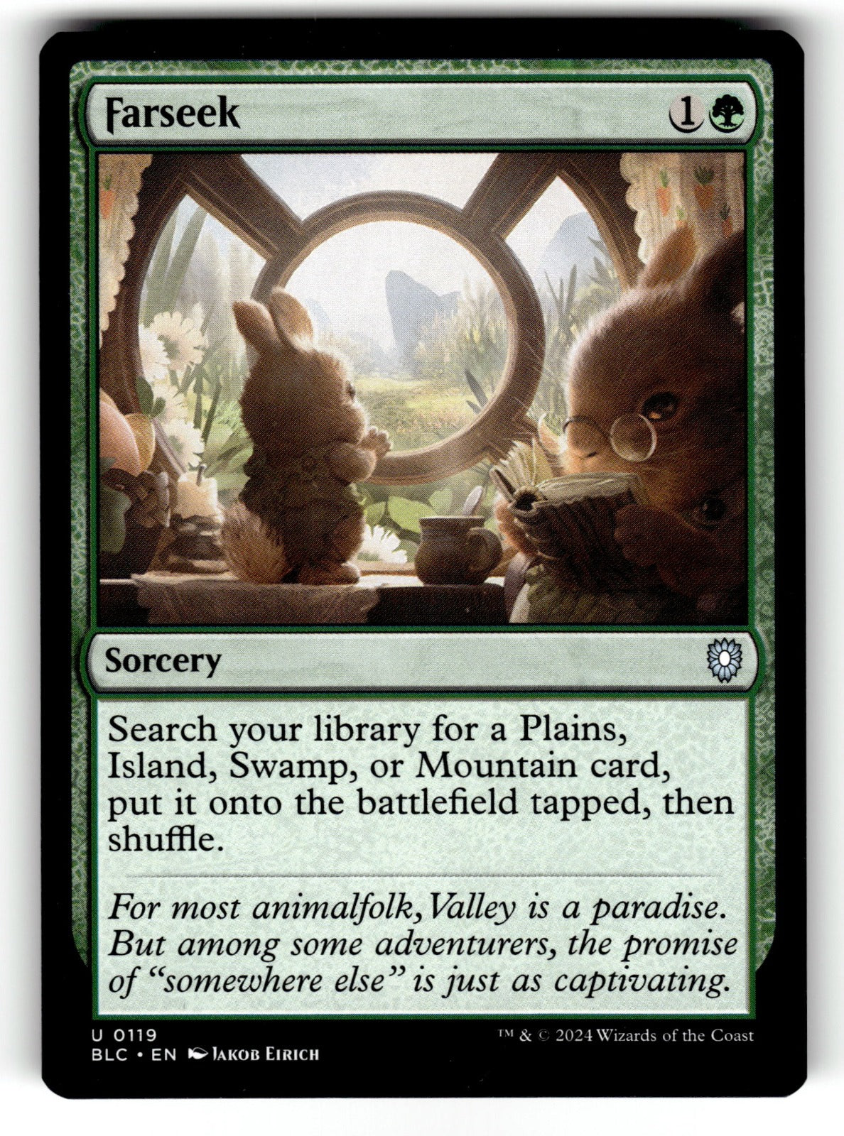 Farseek – 119 BLC: Commander: Bloomburrow U NM