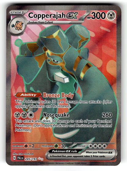 Copperajah ex – 245/193 PAL: SV02: Paldea Evolved Ultra Rare HoloNM