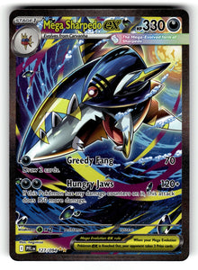 Mega Sharpedo ex – 127/094 PFL: ME02: Phantasmal Flames Special Illustration Rare Holo NM