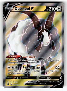 Dubwool V (Full Art) – 188/192 SWSH02: SWSH02: Rebel Clash Ultra Rare Holo LP