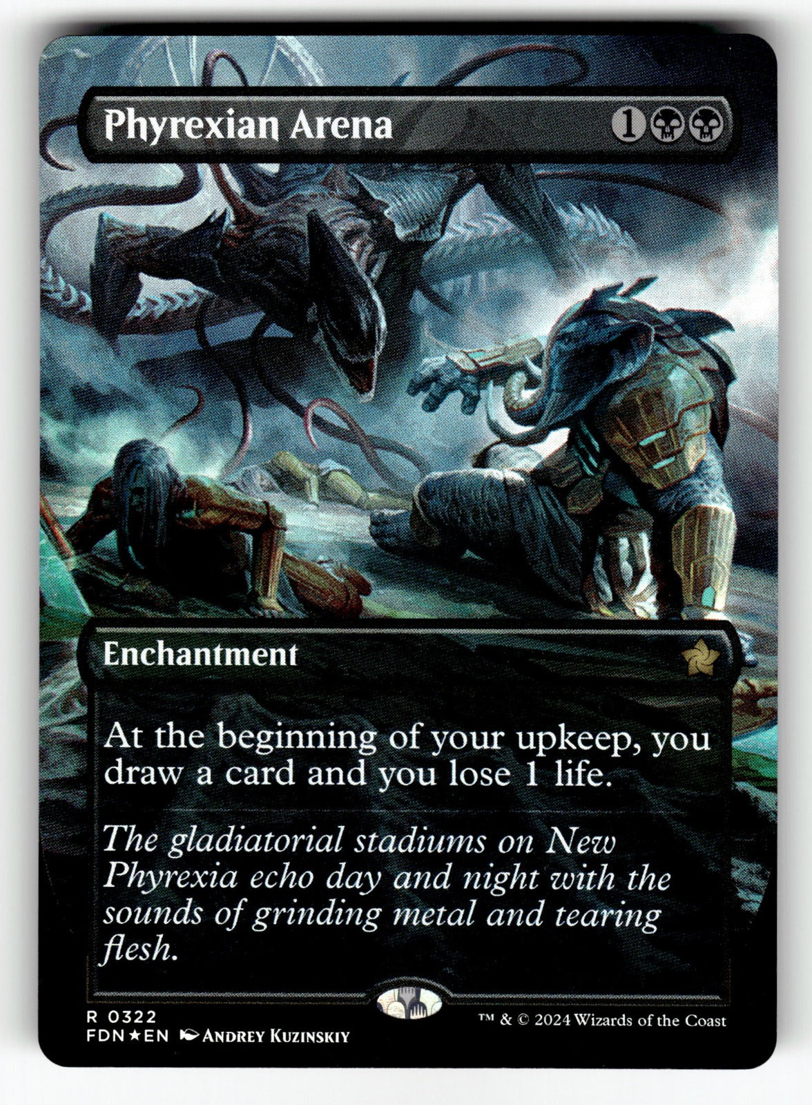 Phyrexian Arena (Borderless) – 322 FDN: Foundations R Foil NM