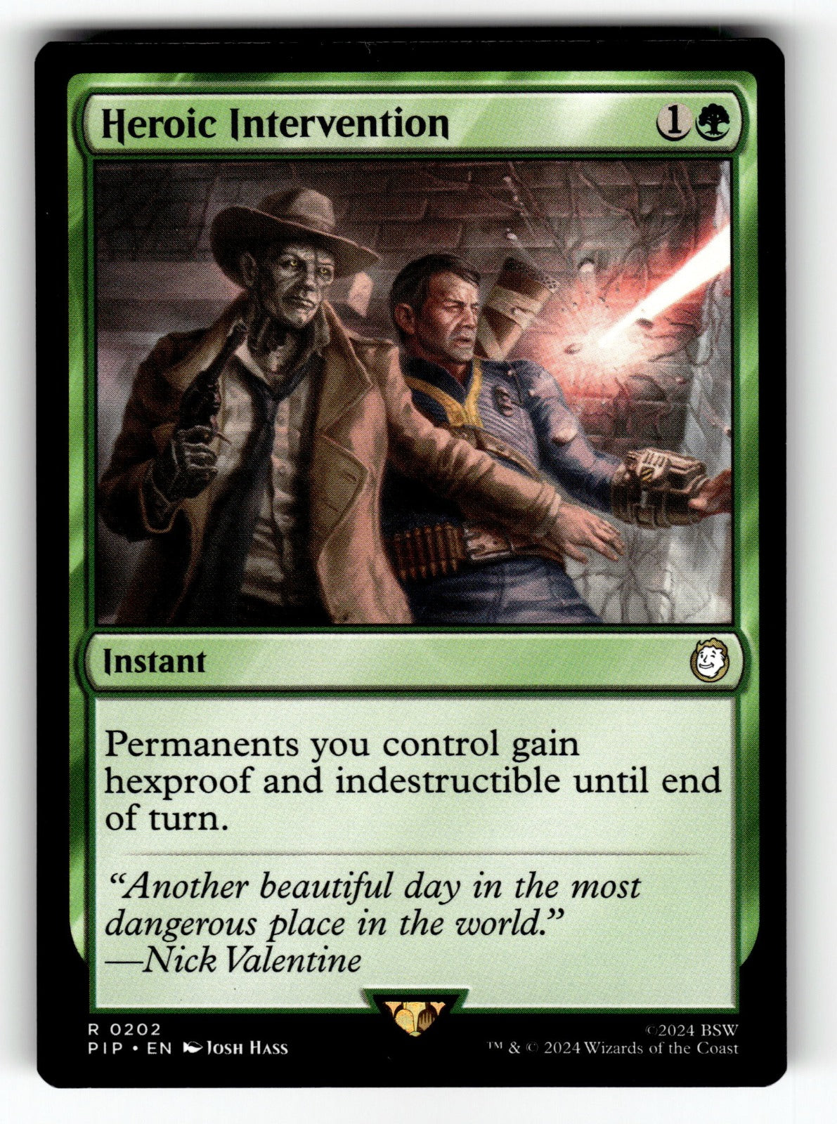 Heroic Intervention – 202 PIP: Universes Beyond: Fallout R NM