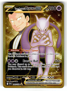 Team Rocket's Mewtwo ex – 240/182 DRI: SV10: Destined Rivals Hyper Rare Holo NM