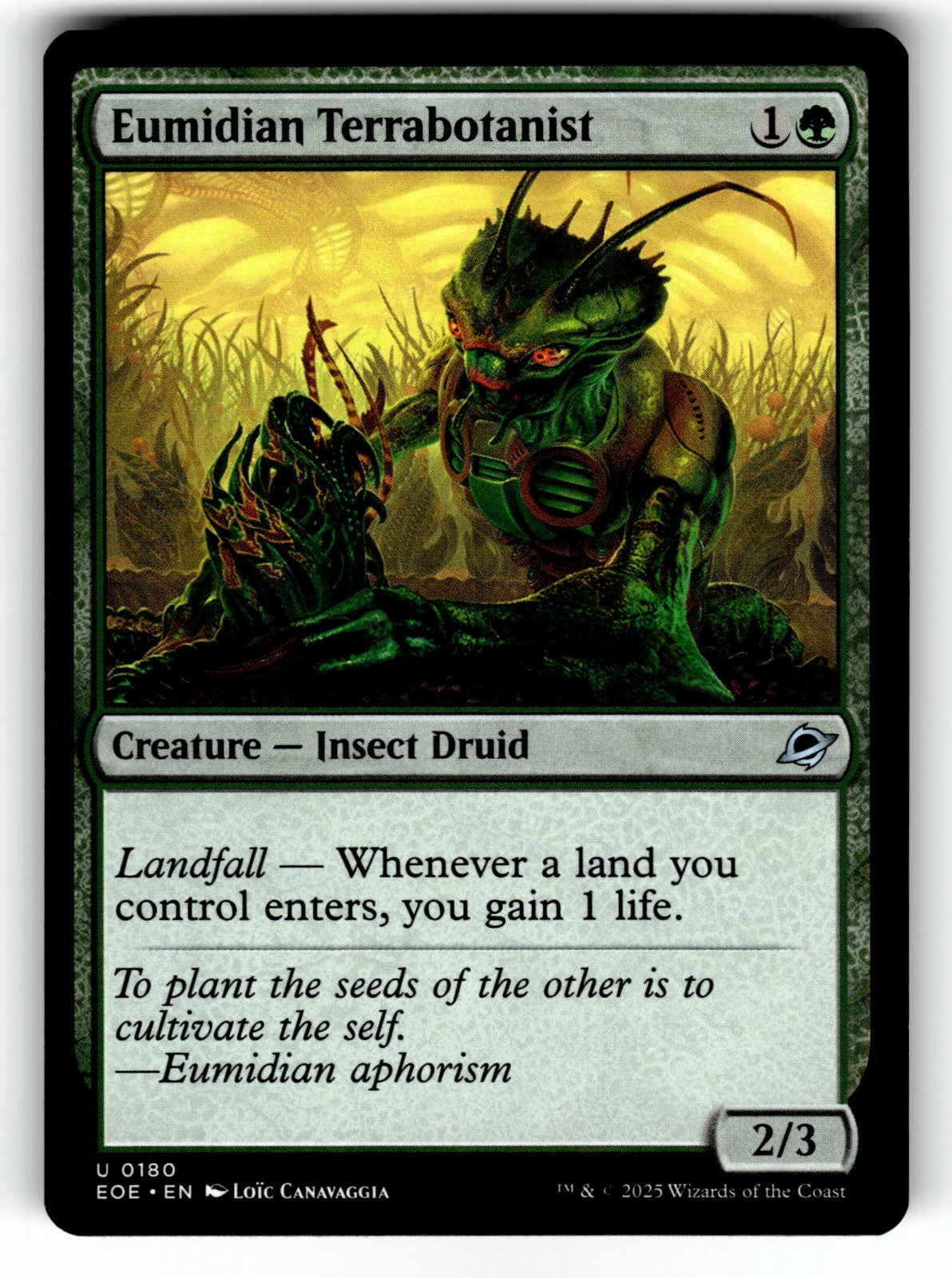 Eumidian Terrabotanist – 180 EOE: Edge of Eternities U NM