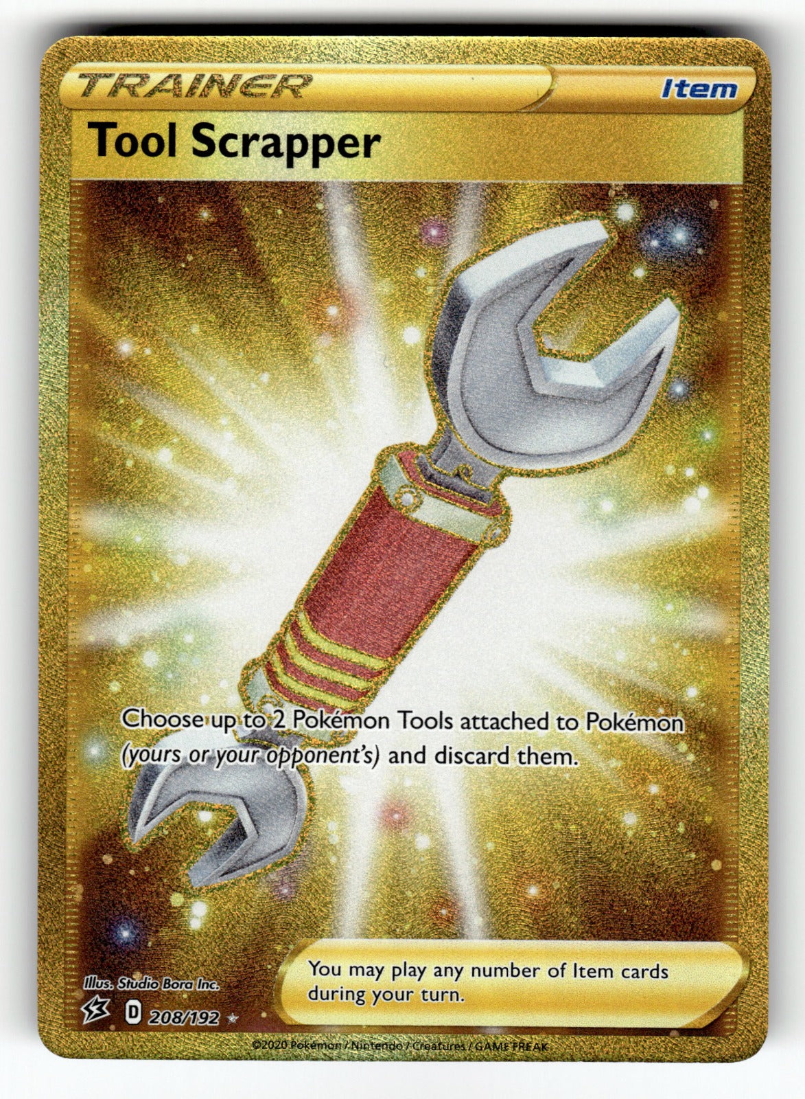 Tool Scrapper (Secret) – 208/192 SWSH02: SWSH02: Rebel Clash Secret Rare HoloNM