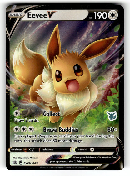 Eevee V - (Eevee Stamped) – SWSH065 BA22: Battle Academy 2022 Promo Holo LP
