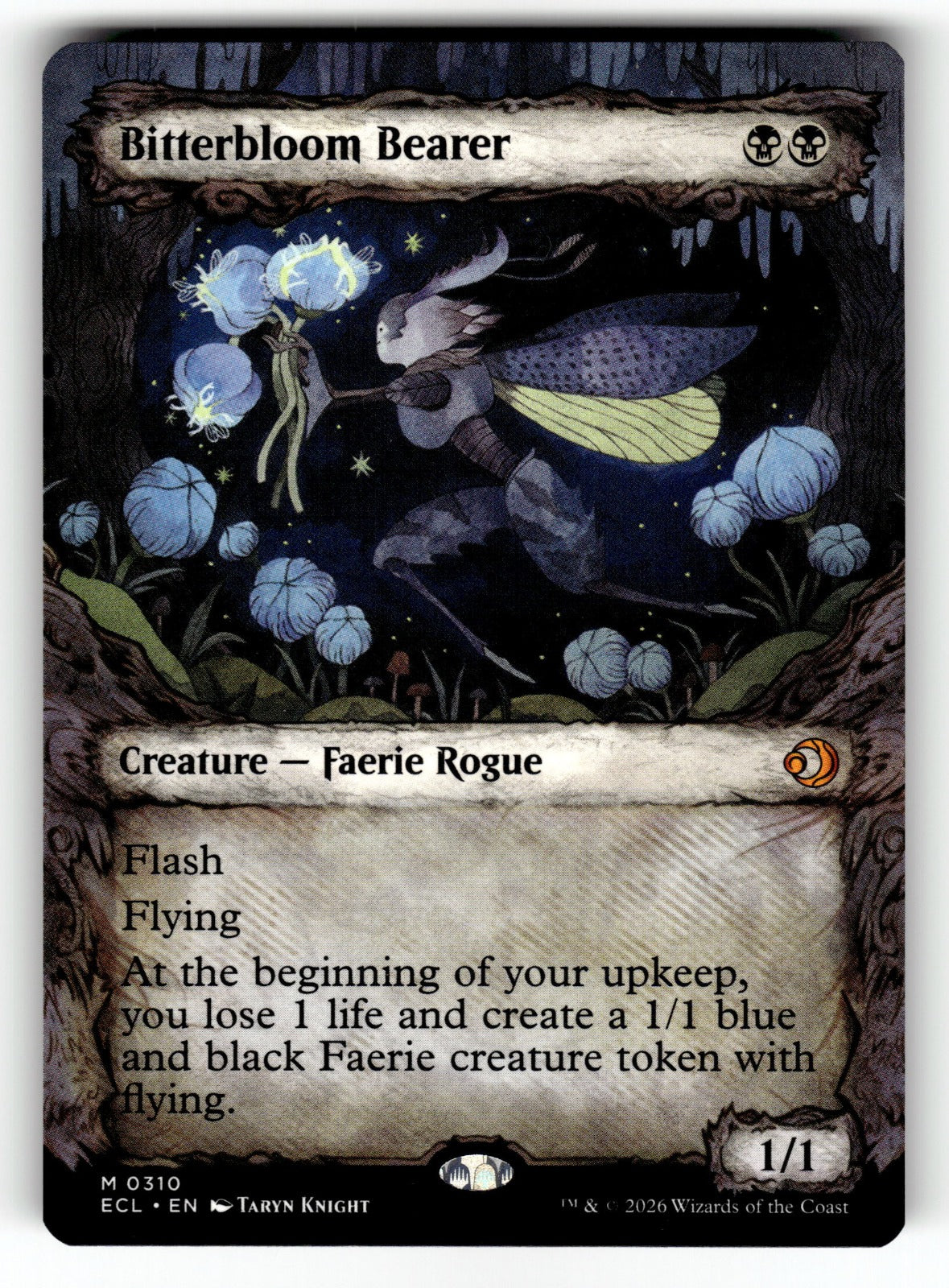 Bitterbloom Bearer (Showcase) – 310 ECL: Lorwyn Eclipsed M NM