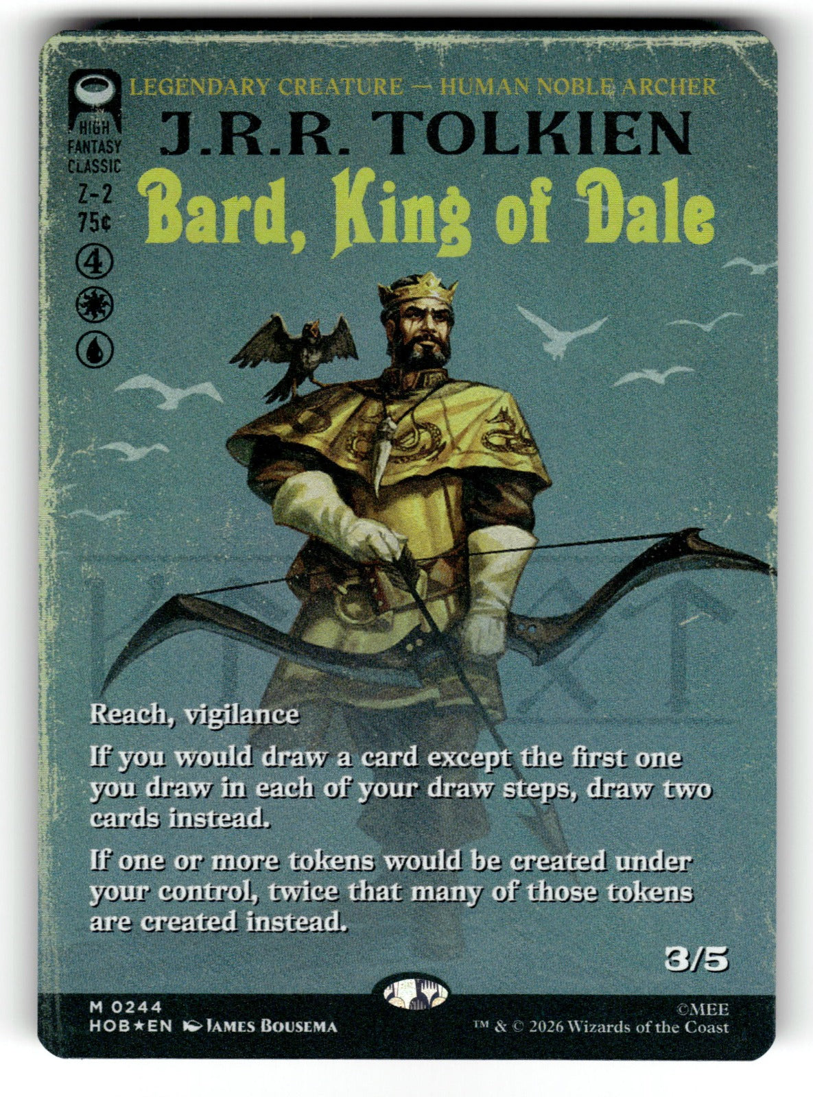 Bard, King of Dale (Borderless) – 244 HOB: The Hobbit M Foil NM
