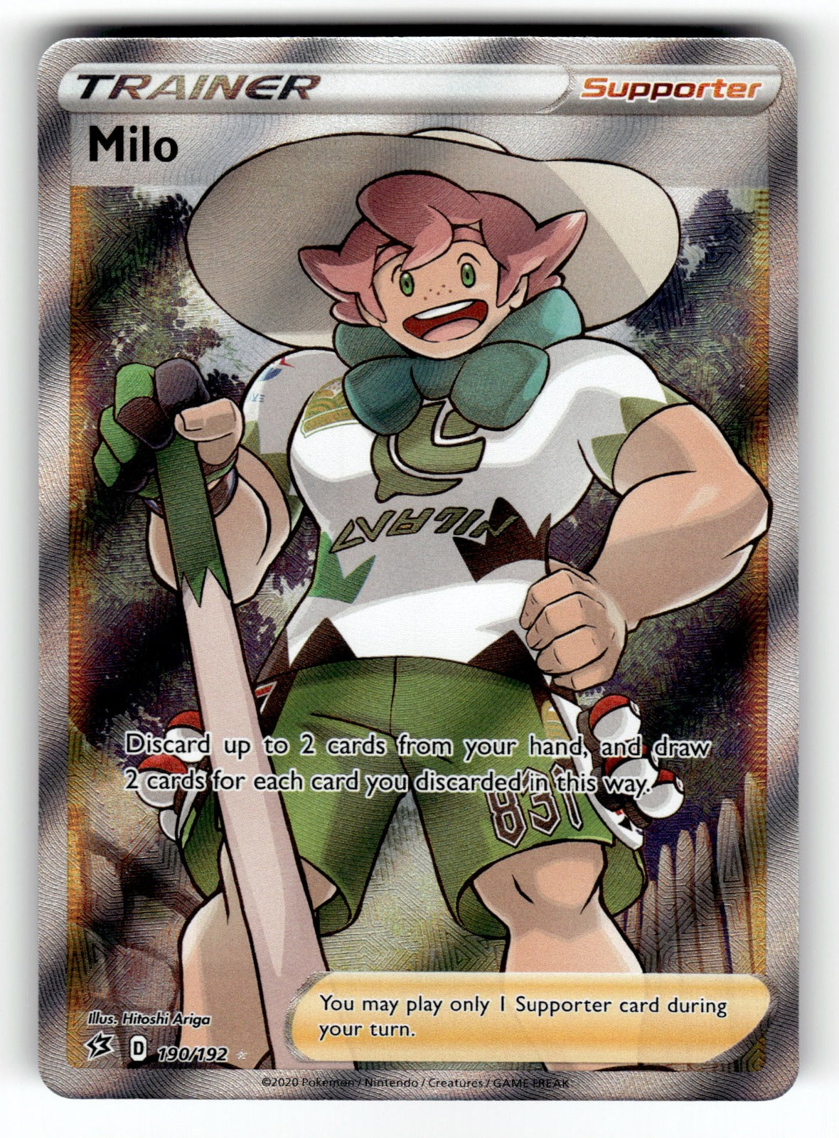 Milo (Full Art) – 190/192 SWSH02: SWSH02: Rebel Clash Ultra Rare Holo NM