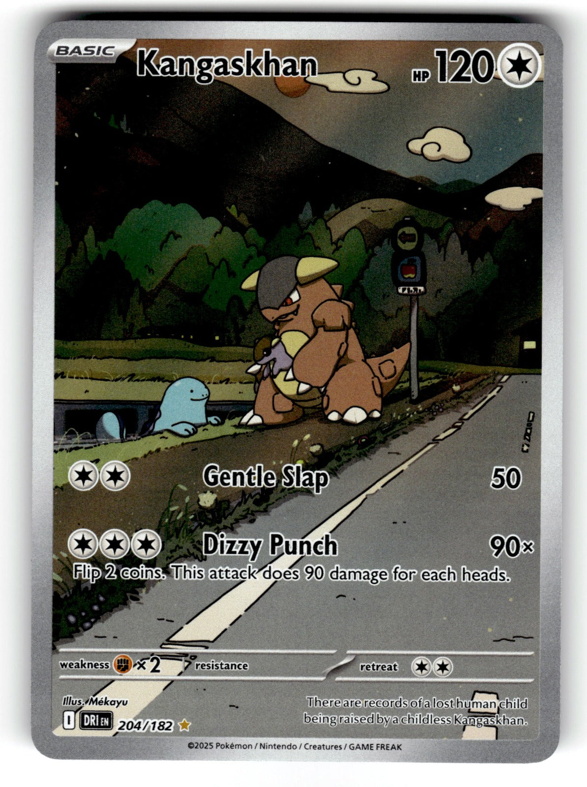 Kangaskhan – 204/182 DRI: SV10: Destined Rivals Illustration Rare HoloNM