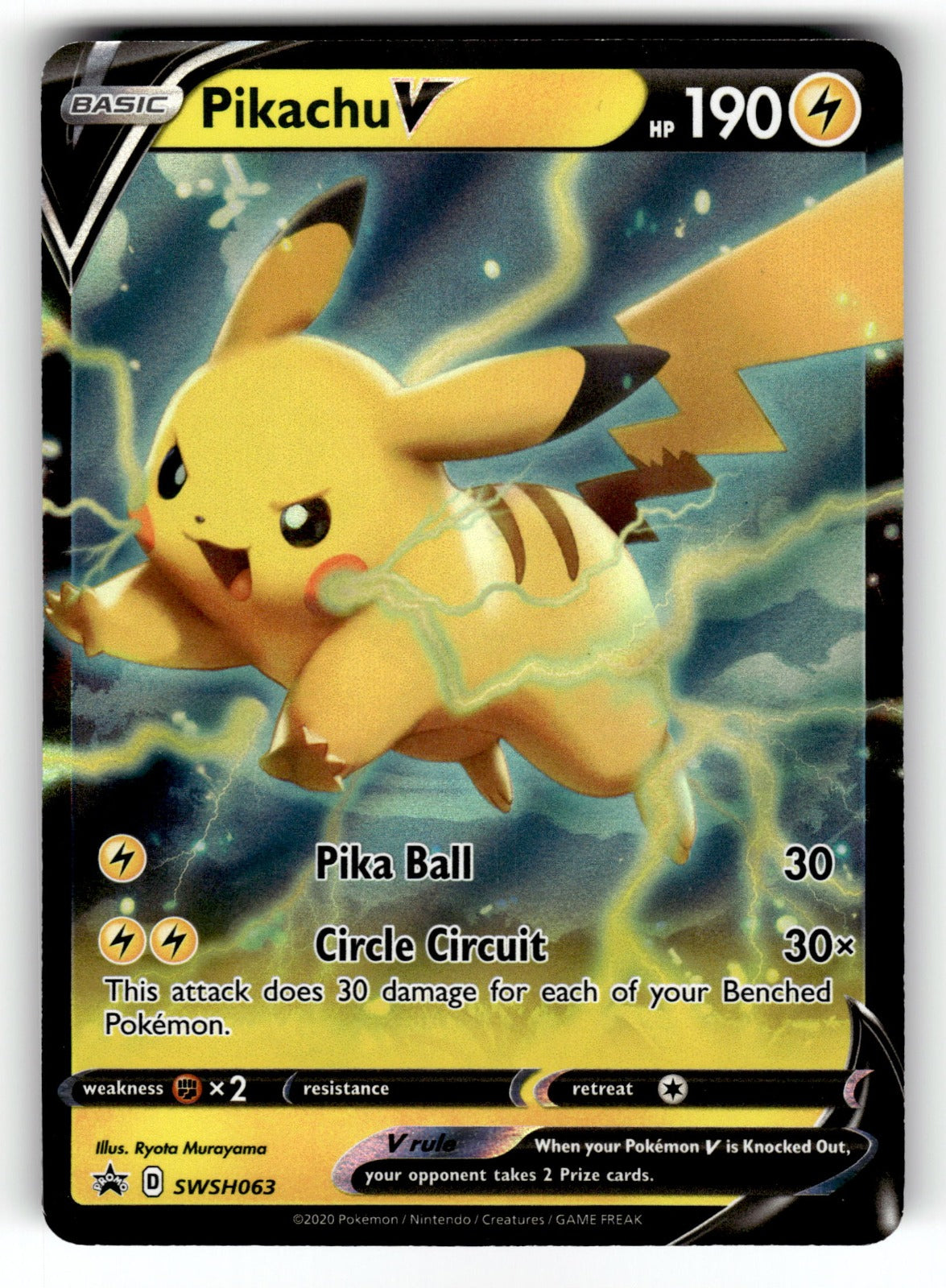 Pikachu (#2) - 2/30 PR: HGSS Trainer Kit: Gyarados & Raichu Common NM