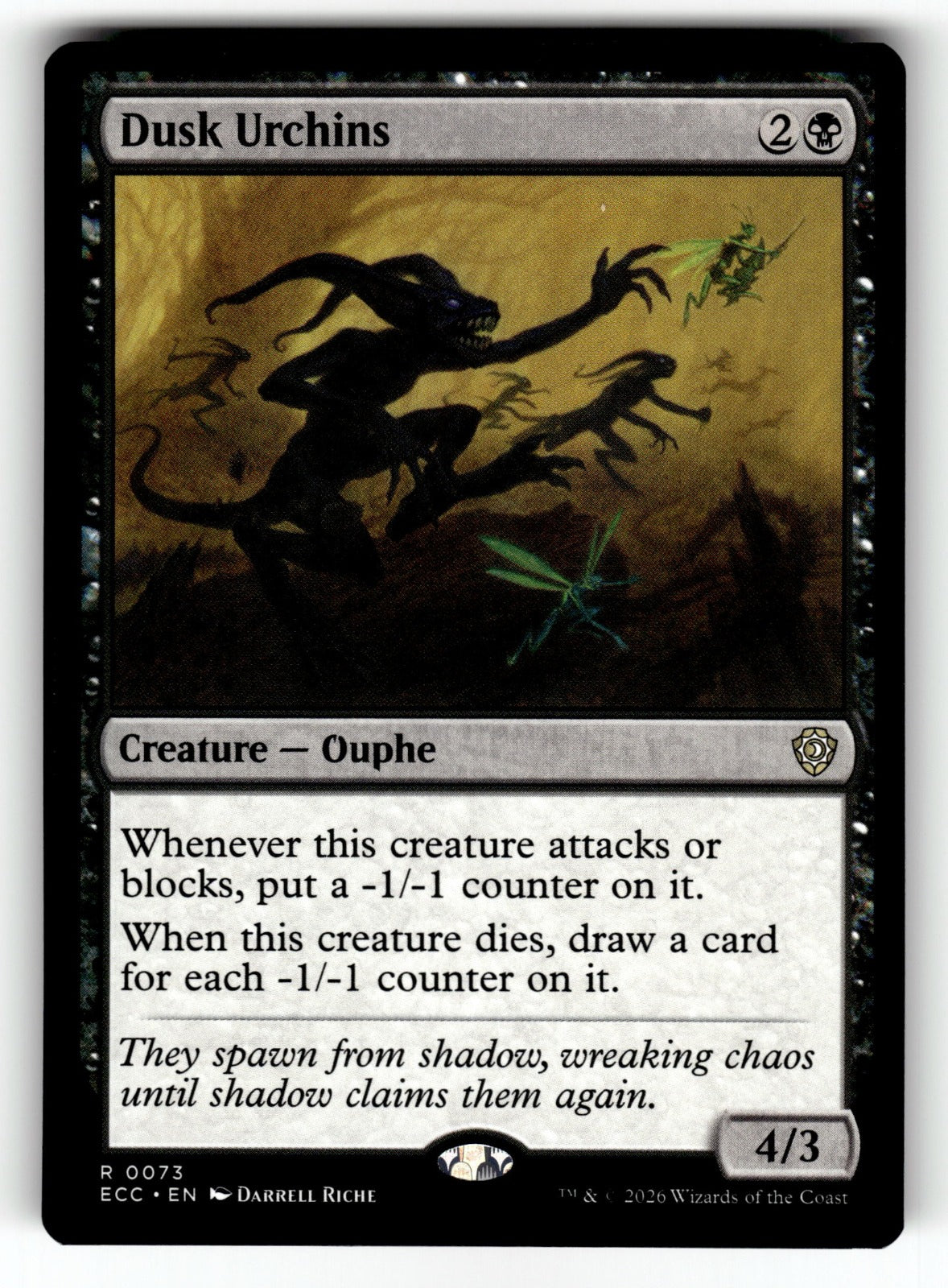 Dusk Urchins – 73 ECC: Commander: Lorwyn Eclipsed R NM