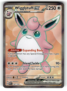 Wigglytuff ex – 187/165 MEW: SV: Scarlet & Violet 151 Ultra Rare Holo NM
