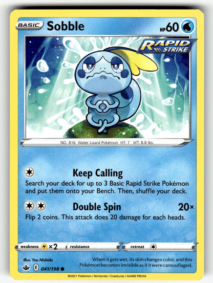 Sobble – 041/198 SWSH06: SWSH06: Chilling Reign Common NM