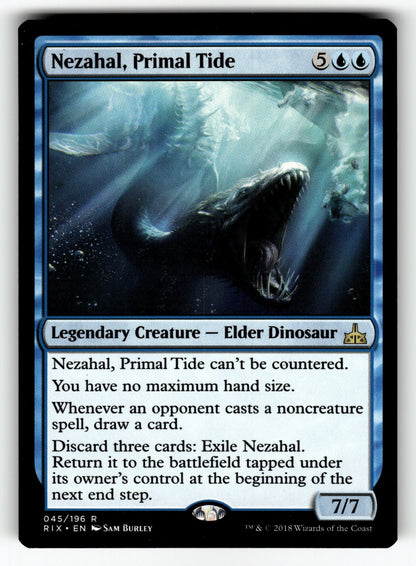 Nezahal, Primal Tide – 45 RIX: Rivals of Ixalan R NM