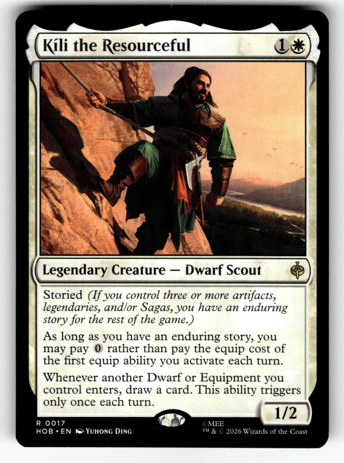 Kili the Resourceful – 17 HOB: The Hobbit R NM