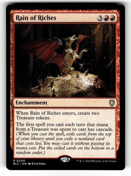 Rain of Riches – 200 BLC: Commander: Bloomburrow R NM
