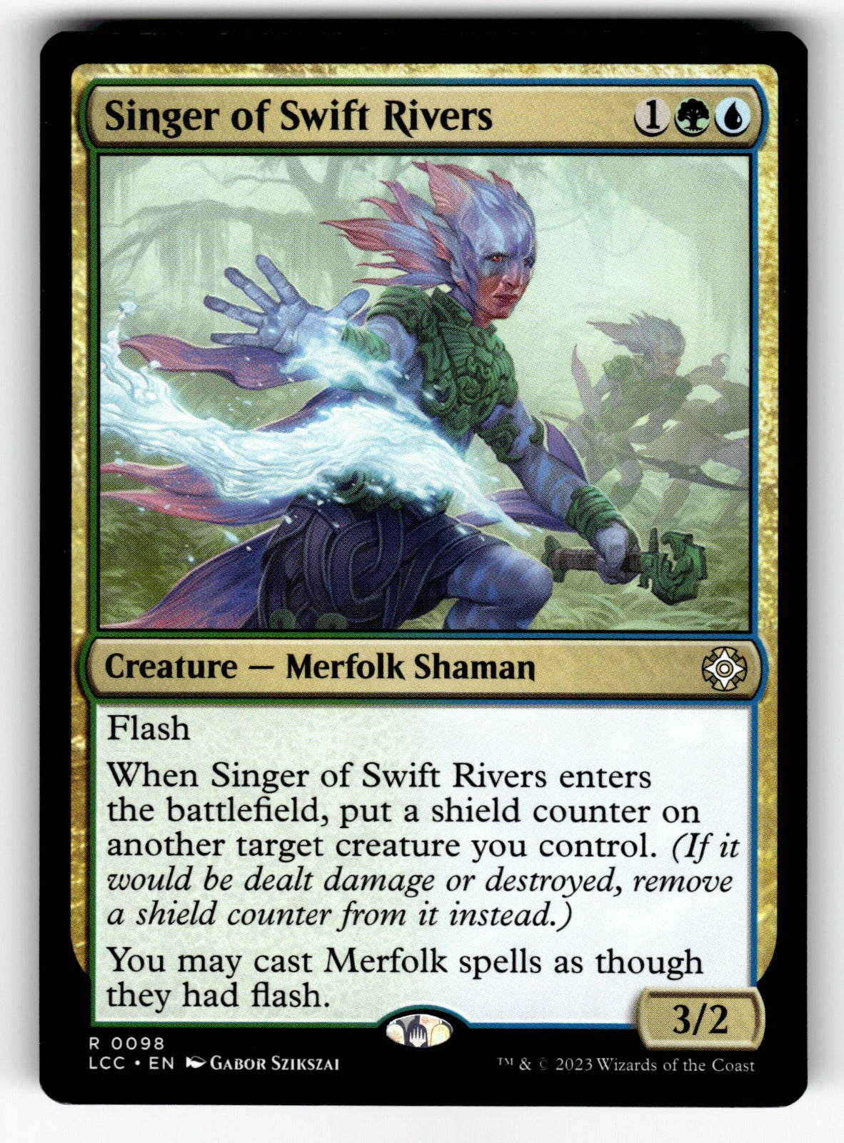 Singer of Swift Rivers – 98 LCC: Commander: The Lost Caverns of Ixalan R NM