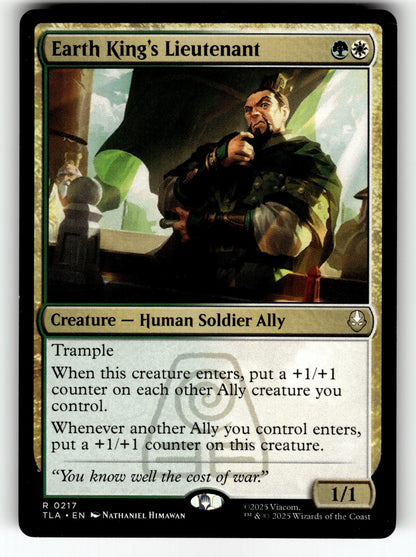 Earth King's Lieutenant – 217 TLA: Avatar: The Last Airbender R NM