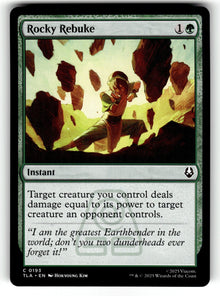 Rocky Rebuke – 193 TLA: Avatar: The Last Airbender C NM