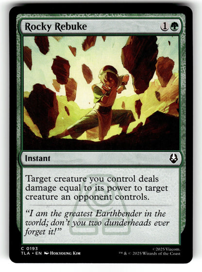 Rocky Rebuke – 193 TLA: Avatar: The Last Airbender C NM