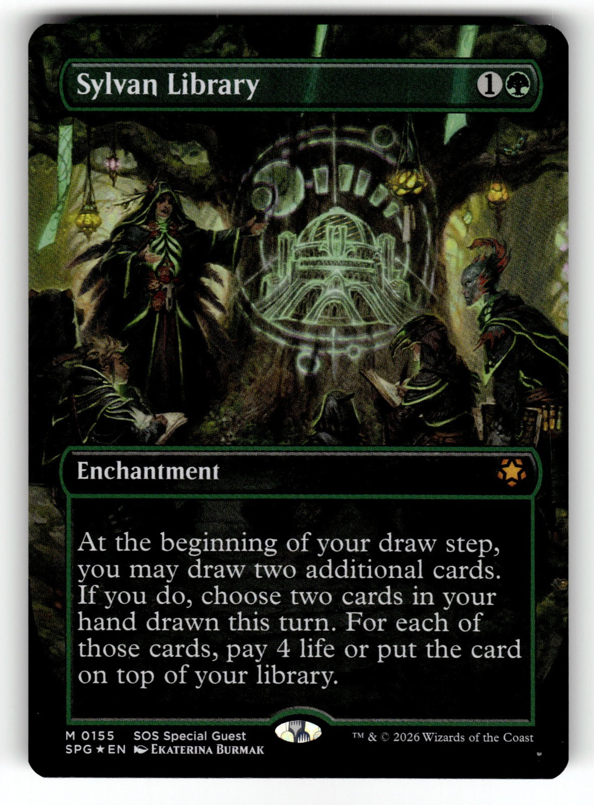 Sylvan Library (Borderless) – 155 SPG: Special Guests M Foil NM