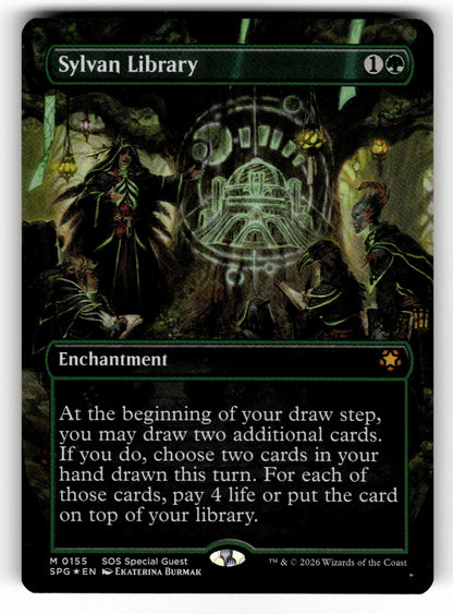 Sylvan Library (Borderless) – 155 SPG: Special Guests M Foil NM