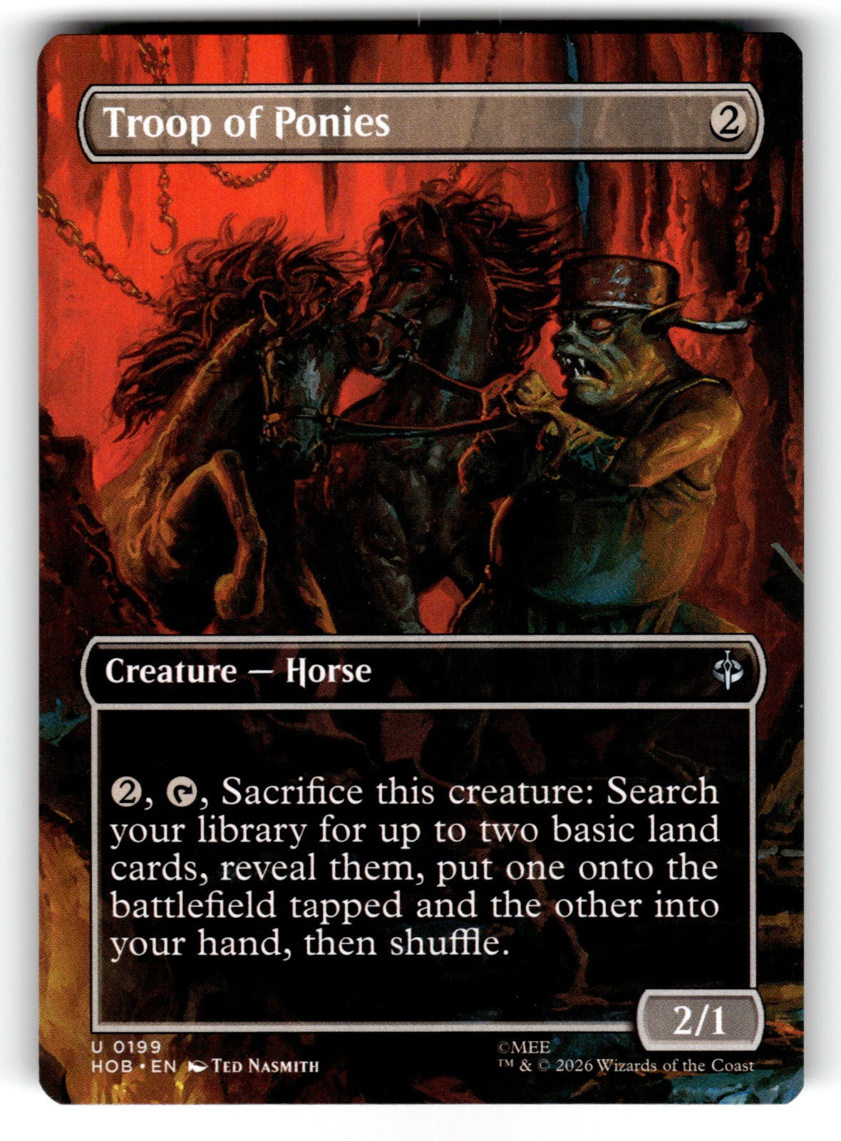 Troop of Ponies (Borderless) – 199 HOB: The Hobbit U NM