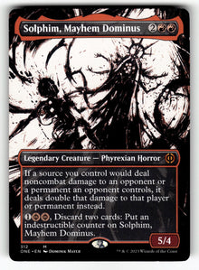 Solphim, Mayhem Dominus (Showcase) – 312 ONE: Phyrexia: All Will Be One M NM