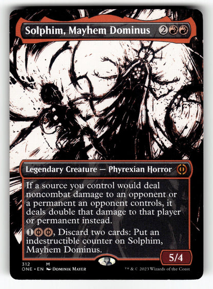Solphim, Mayhem Dominus (Showcase) – 312 ONE: Phyrexia: All Will Be One M NM