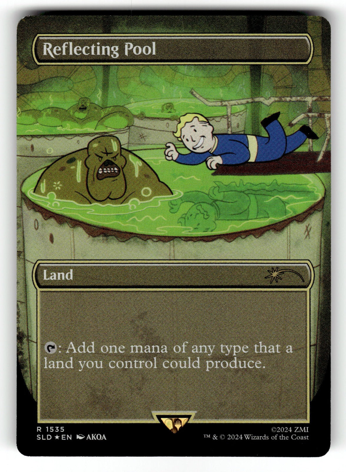 Reflecting Pool (Rainbow Foil) – 1535 SLD: Secret Lair Drop Series R Foil NM