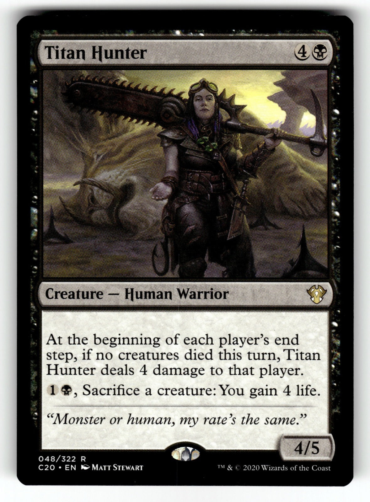 Titan Hunter – 48 C20: Commander 2020 R NM