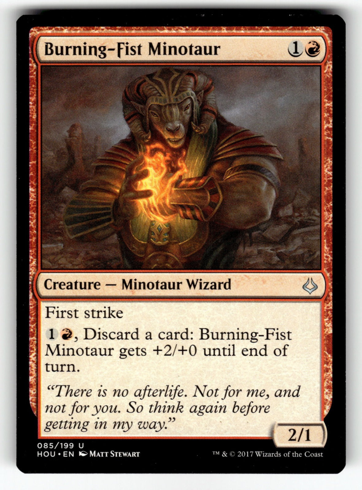 Burning-Fist Minotaur – 85 HOU: Hour of Devastation U LP