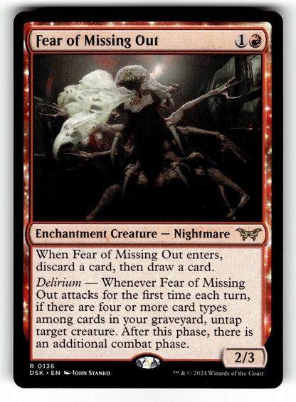 Fear of Missing Out – 136 DSK: Duskmourn: House of Horror R NM