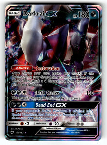 Darkrai GX – 88/147 SM03: SM - Burning Shadows Ultra Rare Holo NM