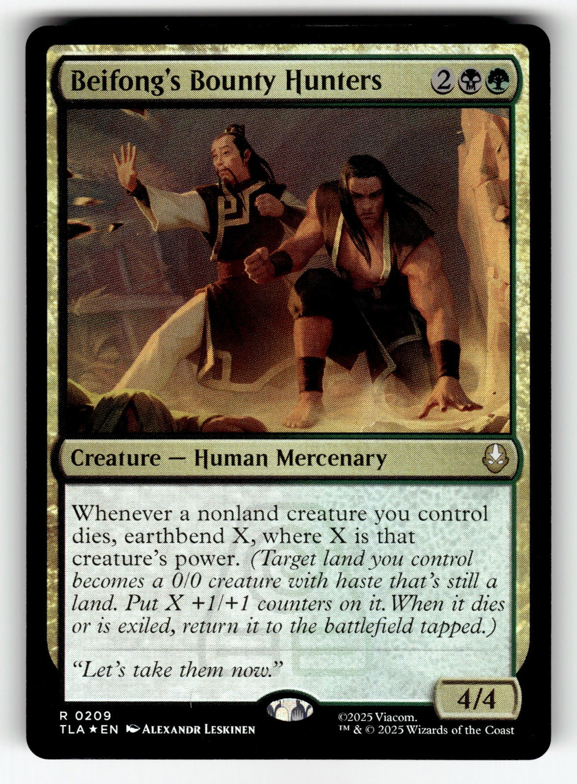 Beifong's Bounty Hunters – 209 TLA: Avatar: The Last Airbender R Foil NM