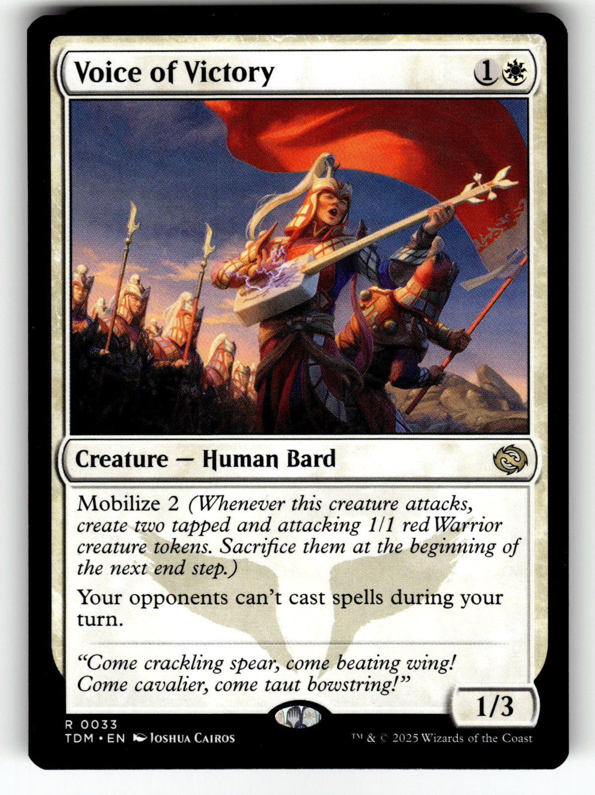 Voice of Victory – 33 TDM: Tarkir: Dragonstorm R NM