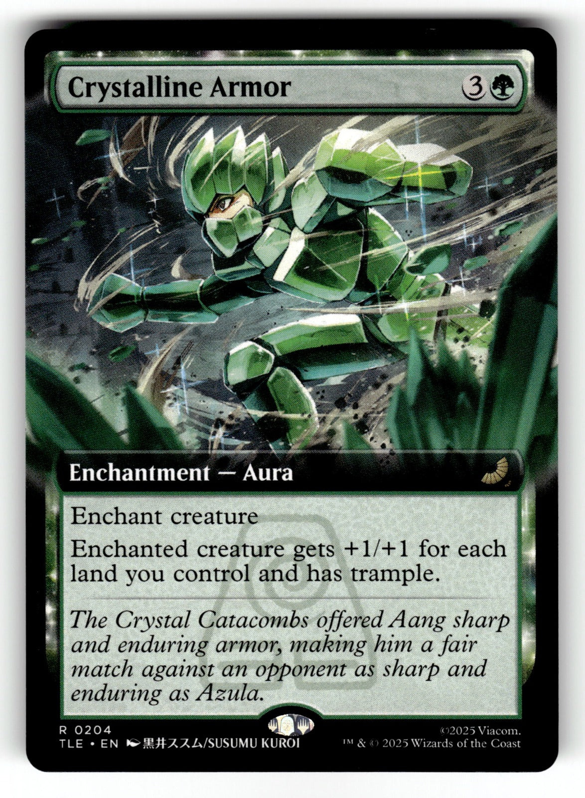 Crystalline Armor (Extended Art) – 204 TLE: Avatar: The Last Airbender: Eternal-Legal R NM