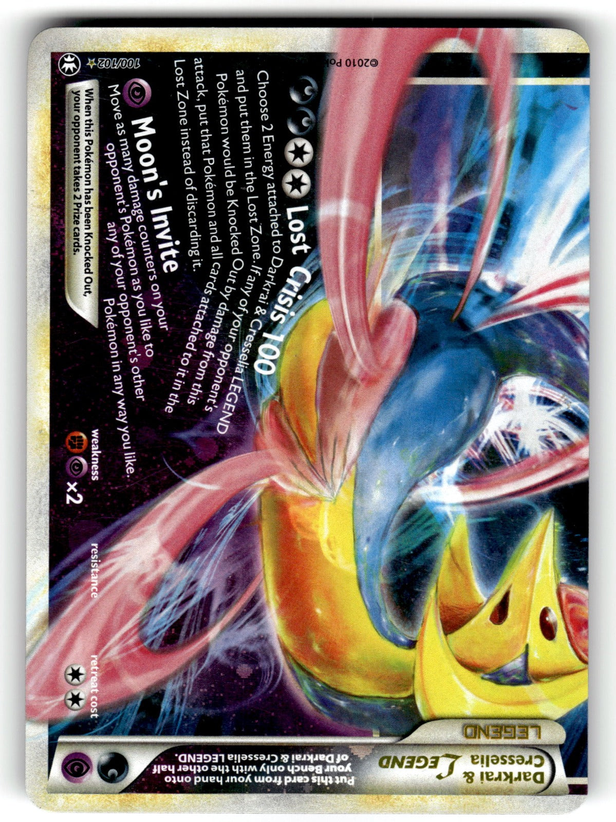 Darkrai & Cresselia Legend (Bottom) – 100/102 TM: Triumphant Ultra Rare Holo LP